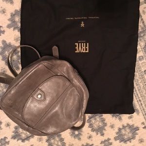 Grey Frye back pack purse